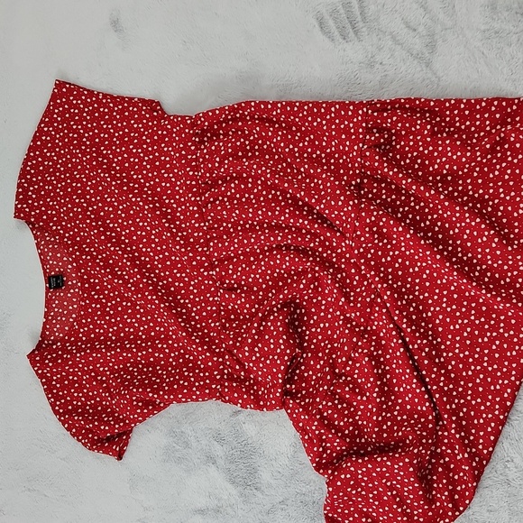 Emery Rose size XL white and red heart dress - Picture 1 of 8